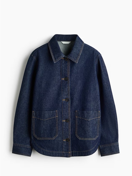 H&M Jackets & Blazers - H&M Dark Indigo Denim Jacket